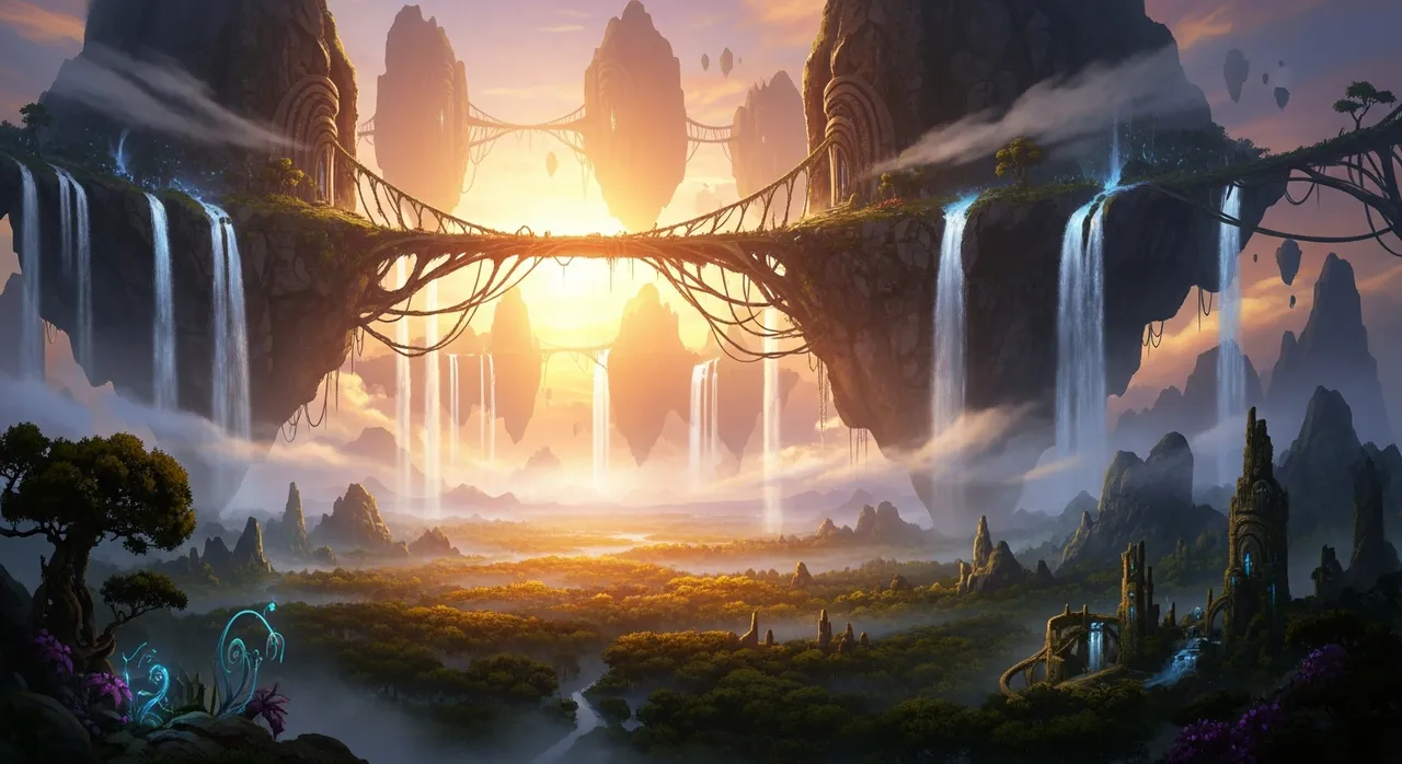 Fantasy floating islands